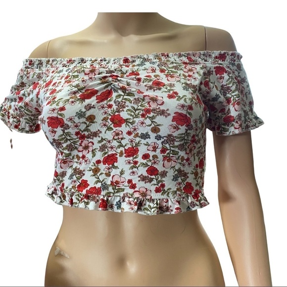 FLORAL Crop Top - Picture 1 of 6
